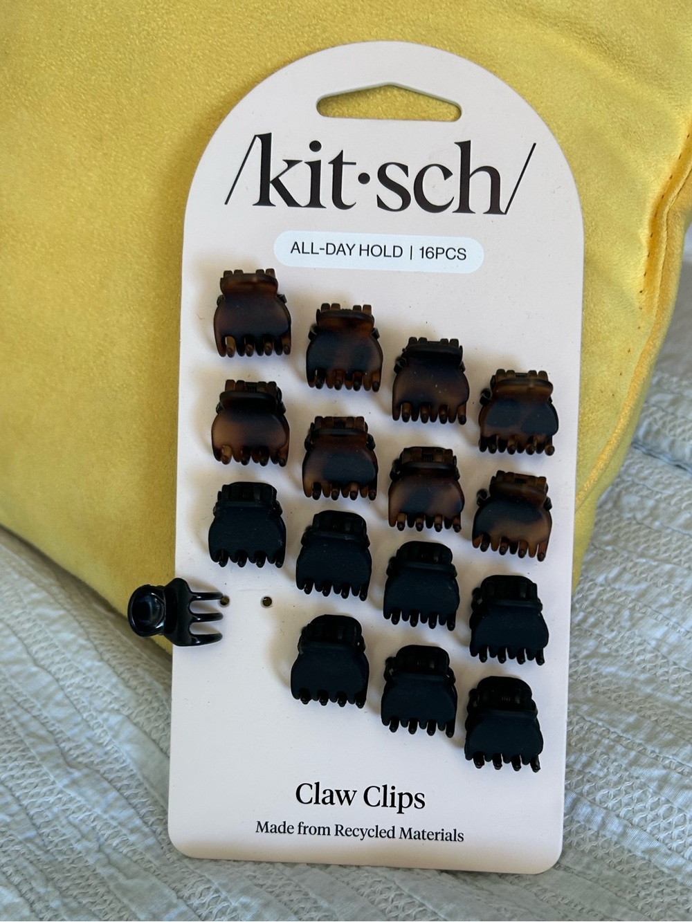 Kitsch Mini Claw Clips – Black & Tortoiseshell (16 pcs)